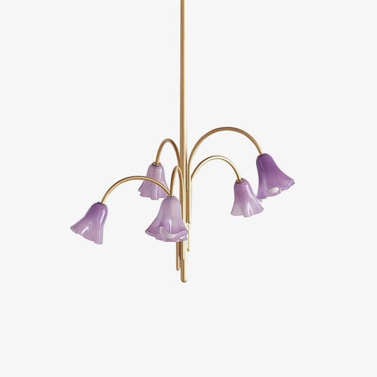 Bellina Sculptural Flower Chandelier for Bedroom and Entryway