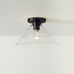 Load image into Gallery viewer, Conica Cone Flush Mount – Glass Ceiling Light for Modern Spaces