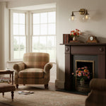 Afbeelding laden in galerijweergave, Lumio Globe glazen globe kaptafelverlichting - moderne tweelichts badkamerwandlamp