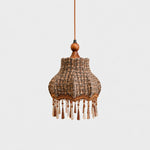 Load image into Gallery viewer, Vintage Fabric Fringe Pendant Lamp