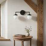 Load image into Gallery viewer, Opalume Globe Shade Modern Vanity Light for Bathroom & Dressing Room