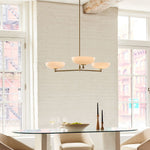 Load image into Gallery viewer, Vega Glass Mid-Century Modern Globe Chandelier with Glass Shades for Dining Room and Kitchen Island