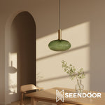 Load image into Gallery viewer, Glass Vintage Pendant Lamp - Sculptural Shade Design for Interior Spaces