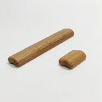 Afbeelding laden in galerijweergave, Gelakte eikenhouten ladegrepen – eiken keukenkastknoppen