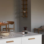 Afbeelding laden in galerijweergave, Gelakte eikenhouten ladegrepen – eiken keukenkastknoppen