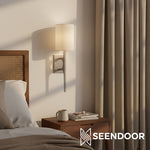 Afbeelding laden in galerijweergave, Orvane lineaire wandlamp moderne gesmede wandlamp voor woonkamer