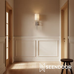 Afbeelding laden in galerijweergave, Orvane lineaire wandlamp moderne gesmede wandlamp voor woonkamer