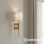 Afbeelding laden in galerijweergave, Orvane lineaire wandlamp moderne gesmede wandlamp voor woonkamer