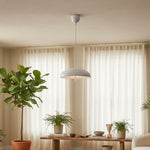 Afbeelding laden in galerijweergave, Aurelia Hanglamp - Sculpturaal Metalen Frame met Strakke Lampenkap voor Eetkamer en Hal