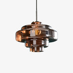 Bild in die Galerieansicht laden, Koloro Millie Glas-Hängeleuchte – Retro-Design Pendelleuchte für Wohnzimmer oder Essbereich