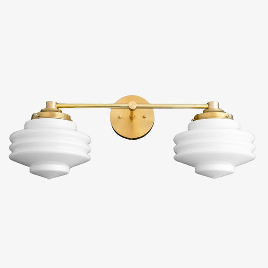 Aplique de Pared Moderno Geotower Glass - Luz con Globo de Cristal - Lámpara Elegante para el Hogar