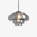 Bild in die Galerieansicht laden, Koloro Millie Glas-Hängeleuchte – Retro-Design Pendelleuchte für Wohnzimmer oder Essbereich