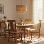 Afbeelding laden in galerijweergave, Harland Beachy Natuurlijke Rotan Dubbele Trommel Hanglamp