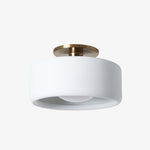 Load image into Gallery viewer, Cerova Modern Porcelain Flush Mount Ceiling Light– Elegant Ivory Shade