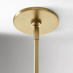 Afbeelding laden in galerijweergave, Antieke messing hanglamp met meerdere niveaus en opaalwit glas