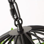 Afbeelding laden in galerijweergave, Verdeleia gelaagde hanglamp met plantenaccent – moderne hanglamp voor interieur van woningen