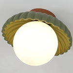 Afbeelding laden in galerijweergave, Crème Stijl Hars Alien Plafondlamp