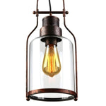 Load image into Gallery viewer, Morris Retro Industrial Metal Glass Pendant Light