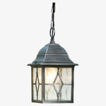 Afbeelding laden in galerijweergave, Frostine Buiten Hangende Lantaarn - Geometrisch Geslepen Glas voor Tuin Entree