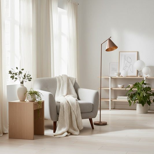 Lámpara de Piso Moderna Oricone con Brazo Ajustable – Luz de Lectura Estilo Cape
