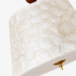 Load image into Gallery viewer, Lunavera Vintage Capiz Shell Ceiling Light with Wooden Accent for Bedroom Dining Room