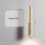 Load image into Gallery viewer, Cream Travertine Long Tube Pendant Light