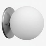 Load image into Gallery viewer, Glorica Glass Brass Wall Sconce - Frosted Globe Classic Light For Warm Ambiance
