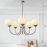 Cargar imagen en el visor de la Galería, Candelabro Moderno Marshmallow de Vidrio