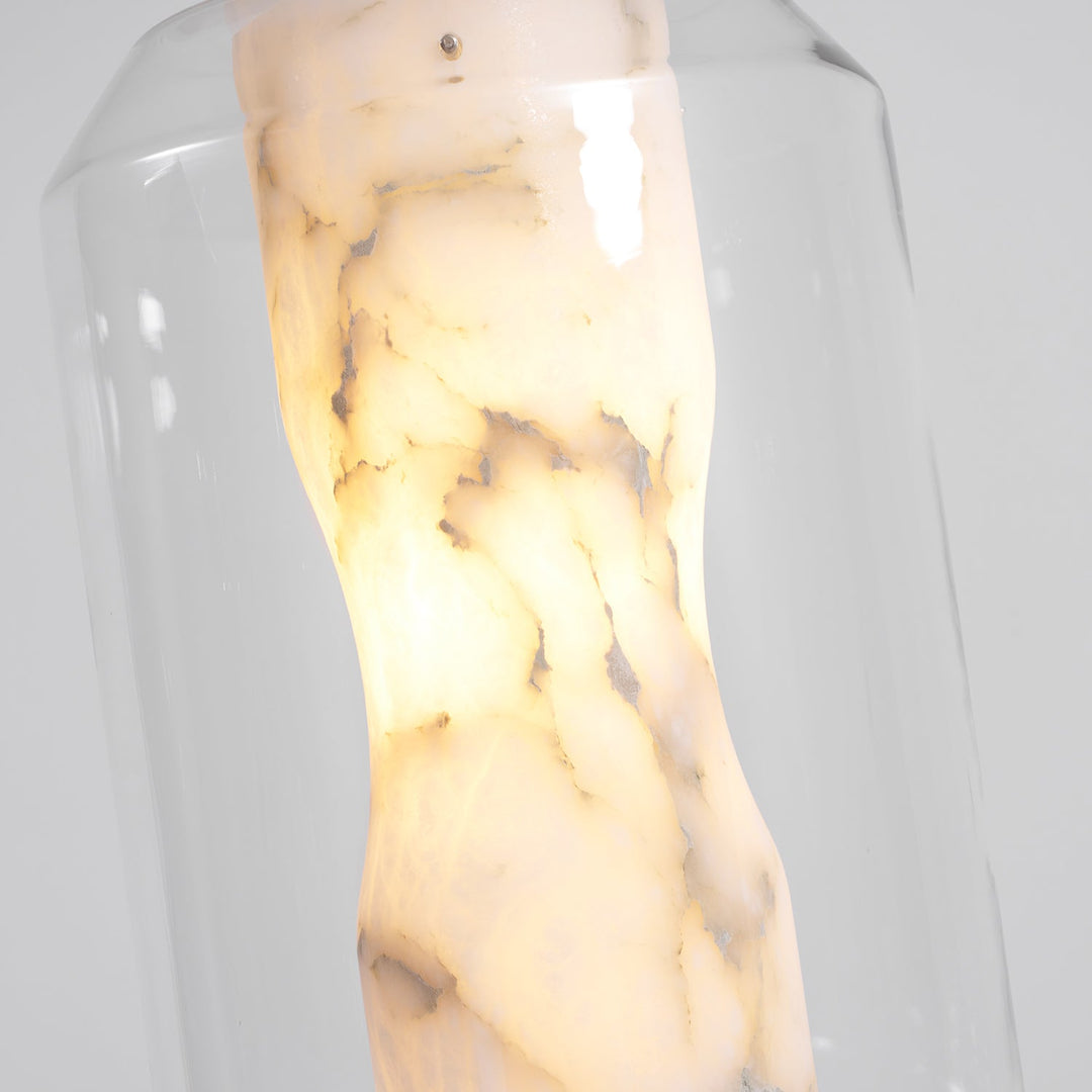 Glas Alabaster-Pendelleuchte