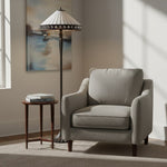 Afbeelding laden in galerijweergave, TiffStar kunstglas vloerlamp met sierlijke patroonlampenkap – staande lamp voor woonkamers