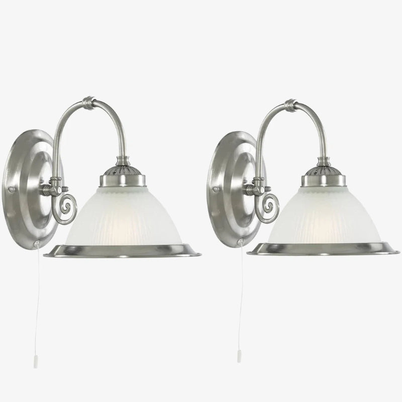 TF Vintora Ribbelglas Wandlamp - Industriële Belvorm voor Eetkamer en Gang