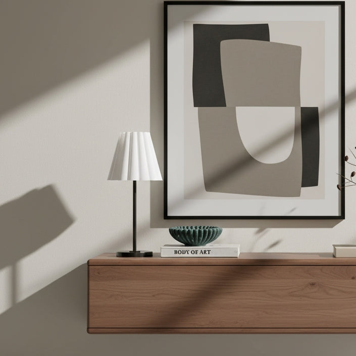 Ruffmeto Overgangs Slanke Tafellamp – Sculpturale Lampenkapverlichting voor Woonkamer of Slaapkamer