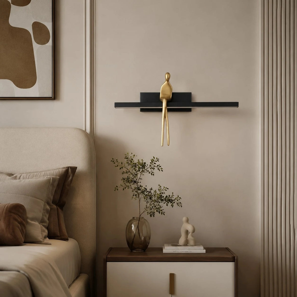 scene: bedside wall, copper matte black