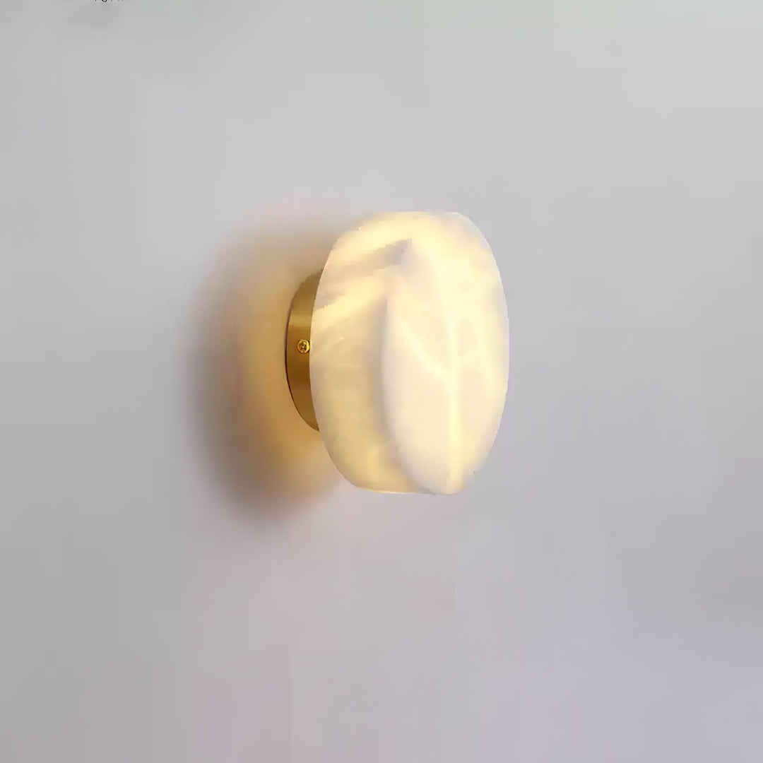 Zylindrische Alabaster Wandleuchte
