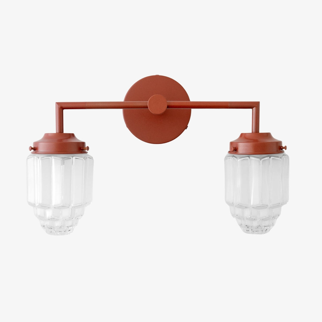 Tierlux Vertically Layered Colored Glass Wall Light for Living Room & Hallway