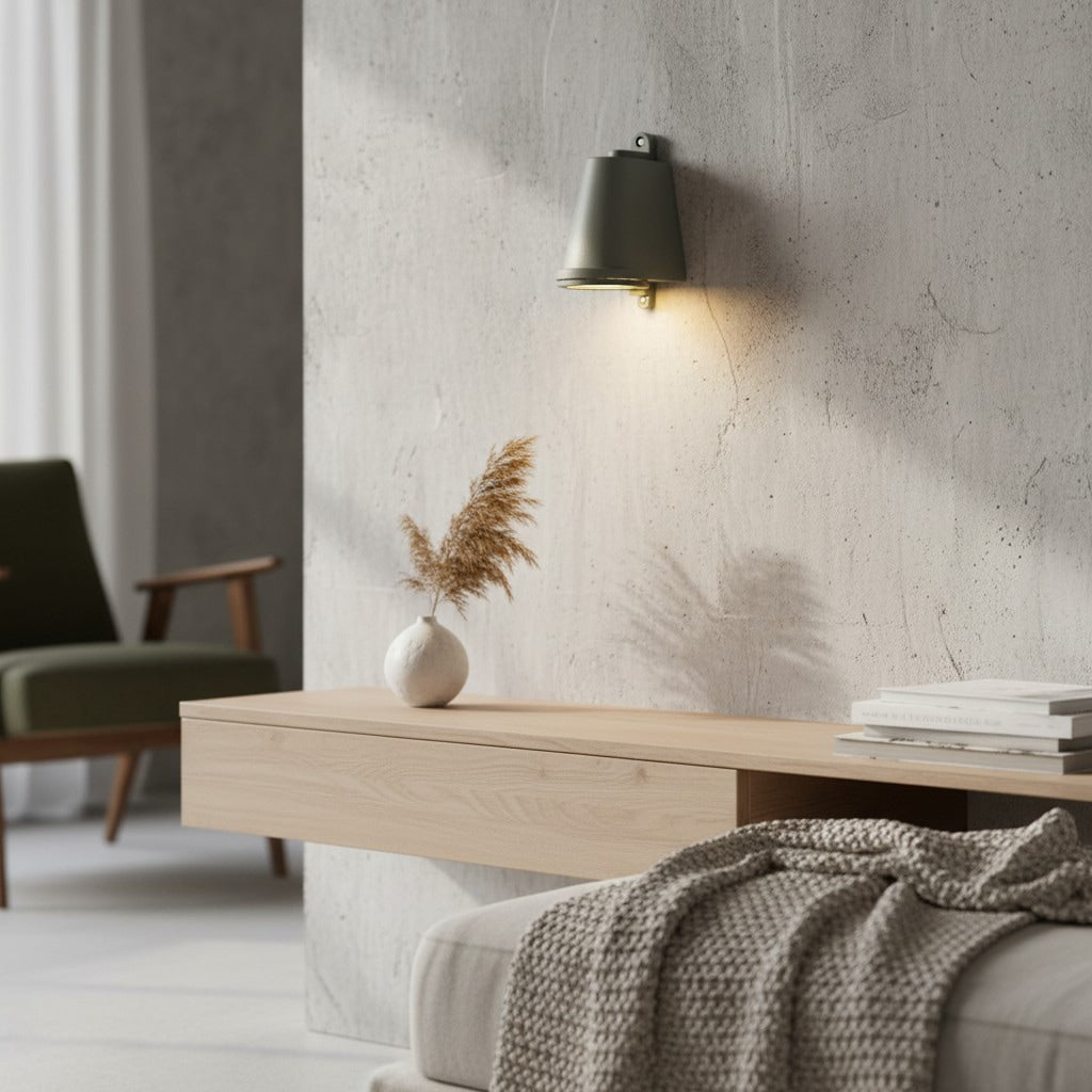 Lampada da Parete da Esterno Orran – Applique Impermeabile a Campana in Stile Industriale per Giardino o Veranda