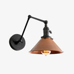 Load image into Gallery viewer, Conique Metal Industrial Wall Sconce with Adjustable Arm - Vintage Copper Cone Shade for Task Lighting
