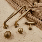 Load image into Gallery viewer, Orvin Solid Brass Cabinet Pull – Antique Brass Kitchen Handle
