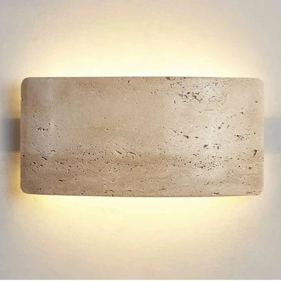 Luz de Pared Exterior Moderna de Travertino IP65 Impermeable