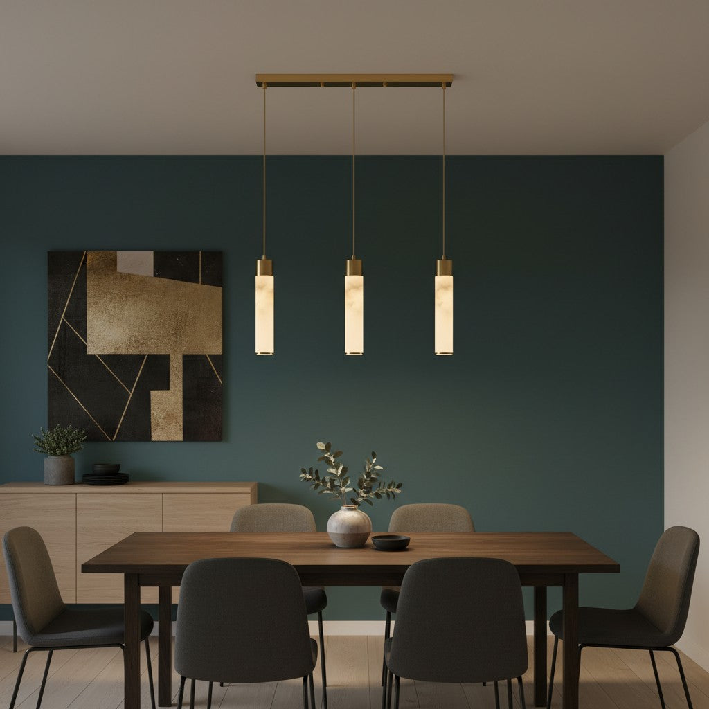 Solaryx minimalistische cilindervormige hanglamp - Moderne stijl lamp voor keuken of eetkamer
