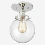 Load image into Gallery viewer, Glorica Glass Minimalist Globe Ceiling Fixture for Bedroom &amp; Office
