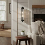 Afbeelding laden in galerijweergave, Bravira Geribbelde Cilindrische Glazen Wandlamp - Moderne Noordse Wandlamp voor Hal en Woonruimte U03