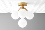Load image into Gallery viewer, Glorica Glass Flush Mount Light - Globe Ceiling Fixture Modern
