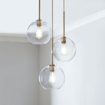 Load image into Gallery viewer, Selvion Minimalist Crystal Chandelier - Handcrafted Glass Sculptural Lighting Fixture
