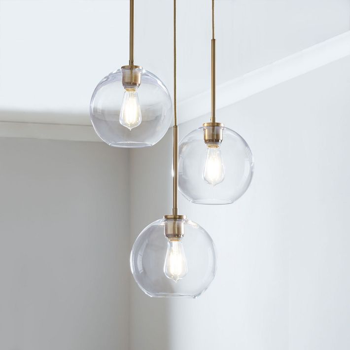 Selvion Minimalist Crystal Chandelier - Handcrafted Glass Sculptural Lighting Fixture