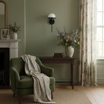 Load image into Gallery viewer, Ornato Luxe Modern Art Deco Wall Light - Opal Glass Globe Sconce - Brass or Black
