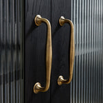 Load image into Gallery viewer, Orvin Solid Brass Cabinet Pull – Antique Brass Kitchen Handle
