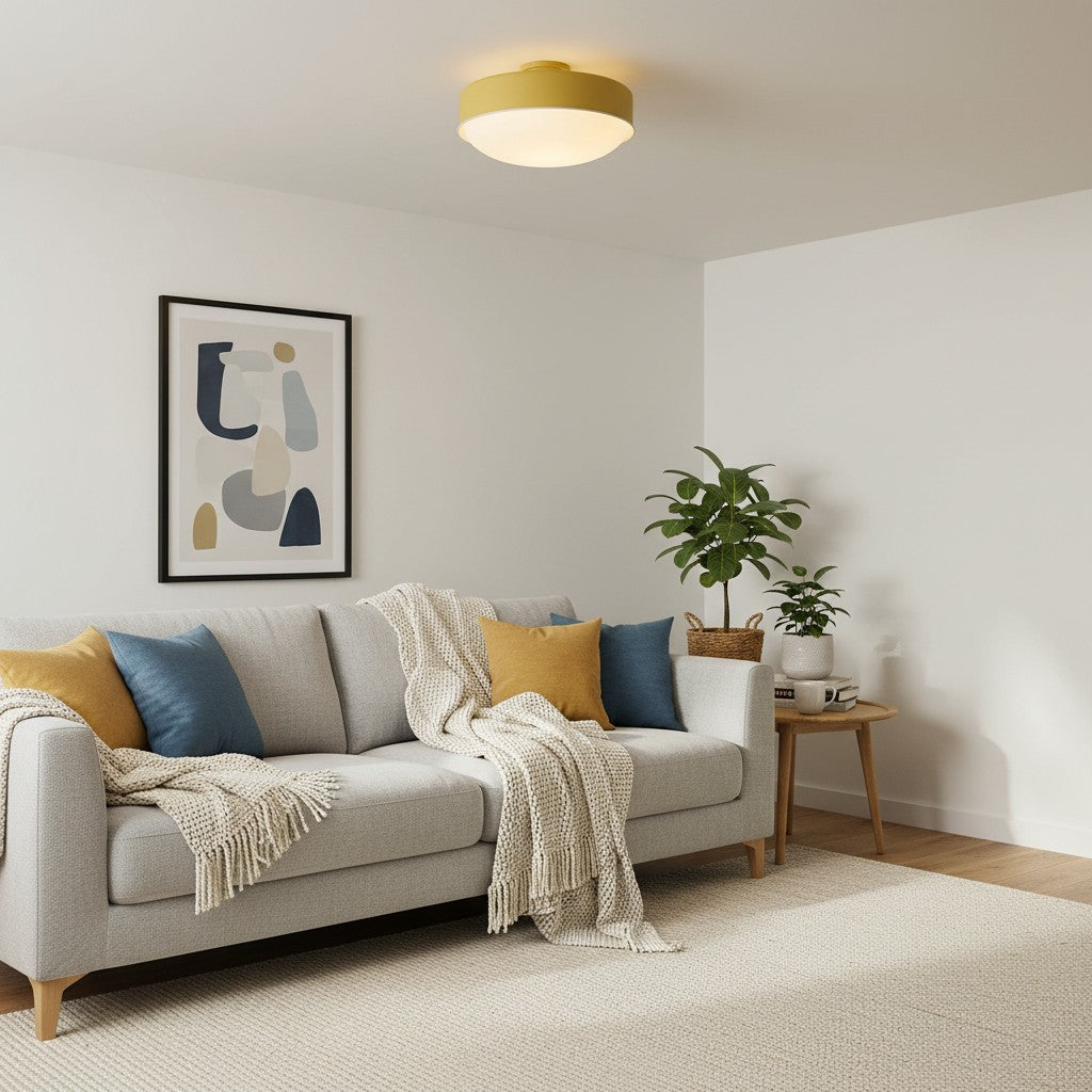 Luminaire de plafond Rolvona – Esthétique moderne intemporelle avec lumière ambiante diffuse