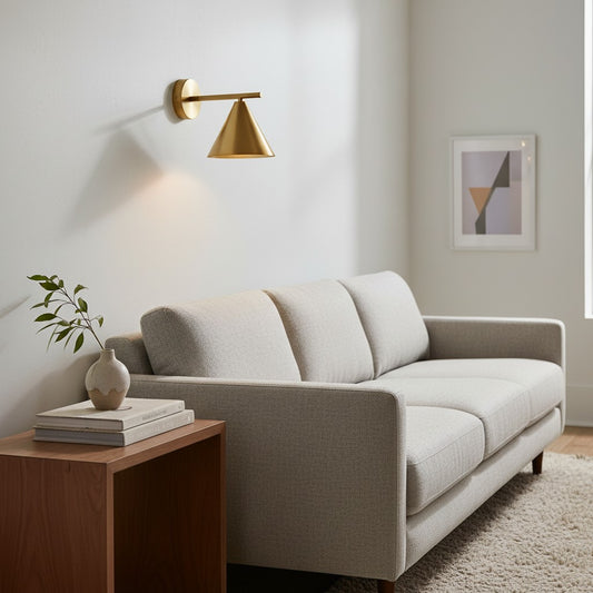Lámpara de pared Oricone moderna con brazo ajustable – Diseño minimalista de metal para interiores del hogar