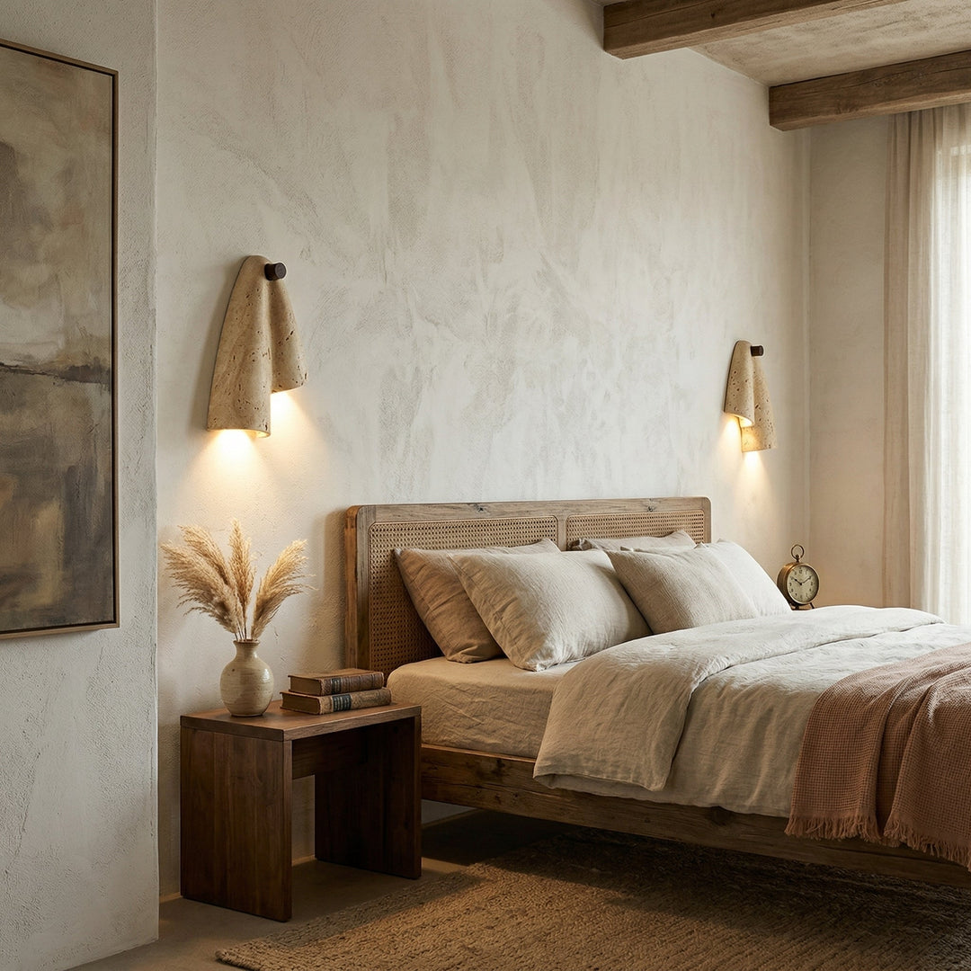 Pearlmont Travertin Wandleuchte